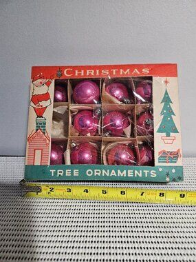 Vintage Christmas Tree Bulbs, Set of Eleven.   GS